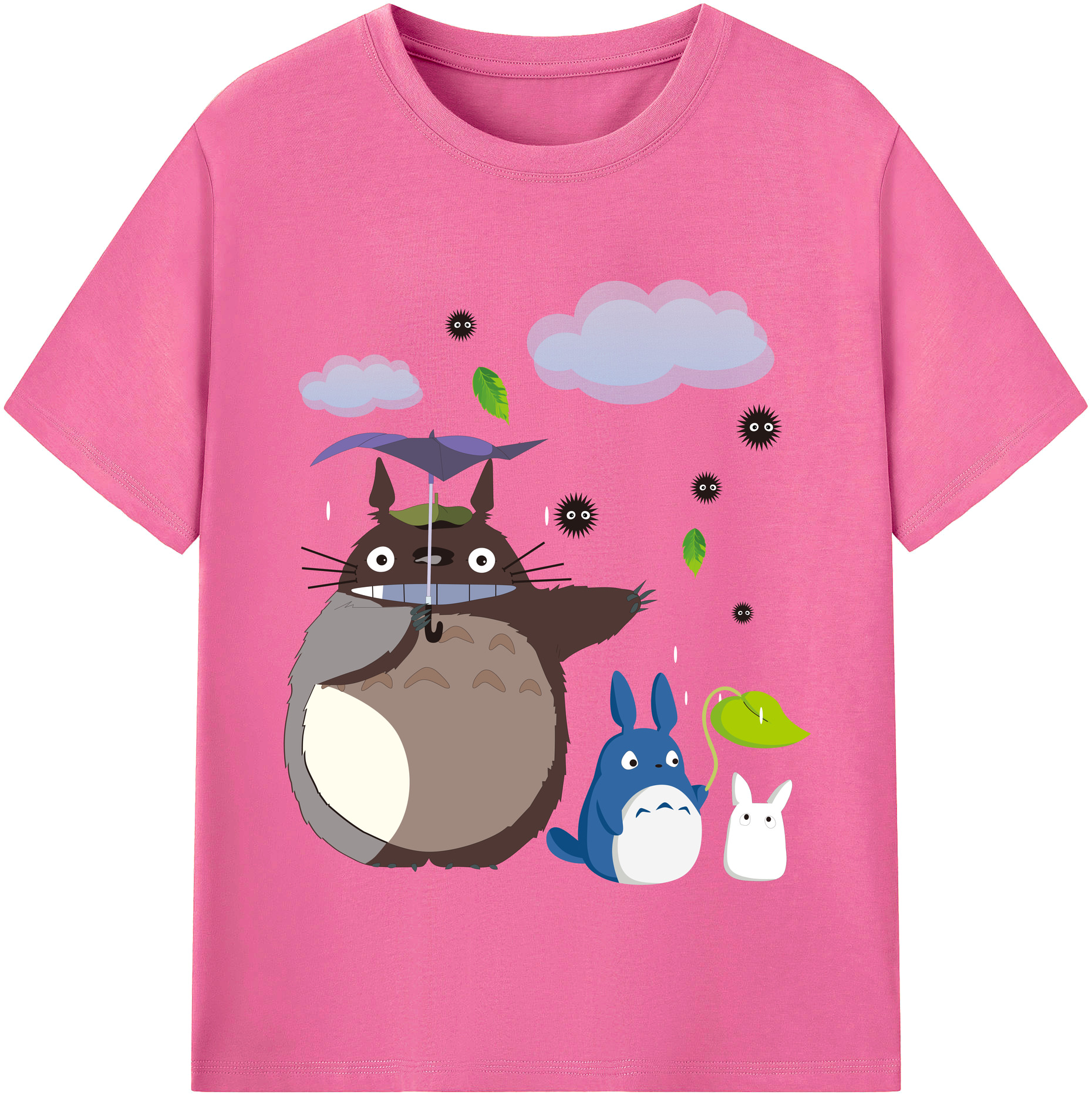 （画像用） となりのトトロ 草壁メイ 草壁サツキ My Neighbor Totoro Satsuki Kusakabe Mei Kusakabe レディースカジュアルプリントTシャツ（綿100％）